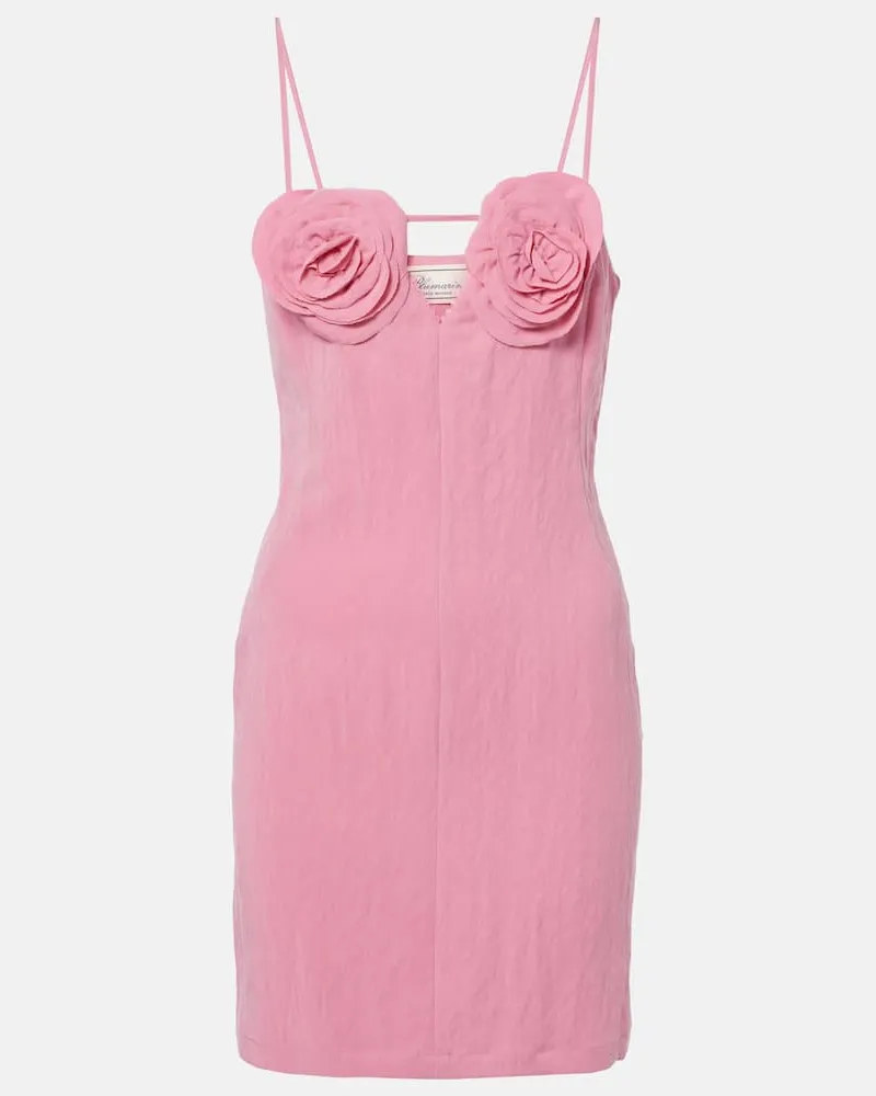 Blumarine Verziertes Minikleid Pink