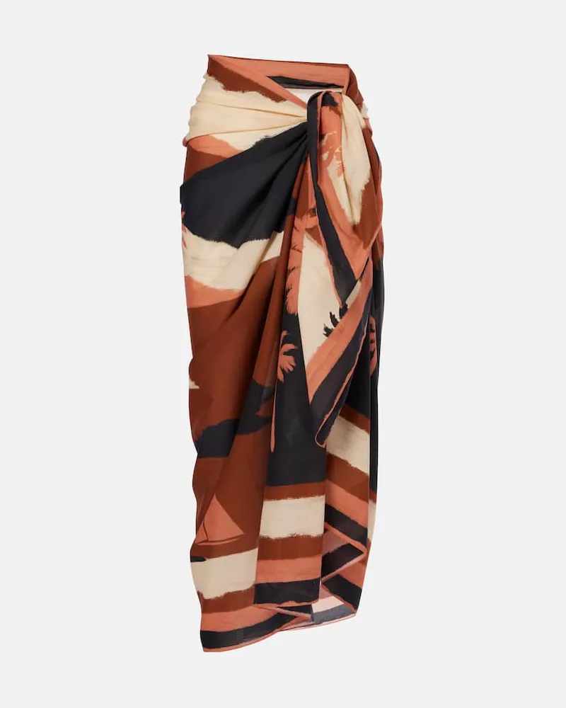 Johanna Ortiz Bedruckter Pareo aus Baumwolle Neutral