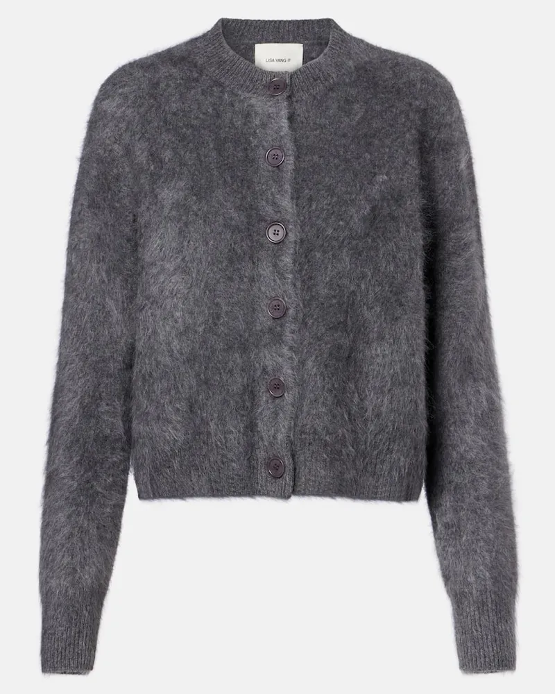 Lisa Yang Cardigan Azalea aus Kaschmir Grau
