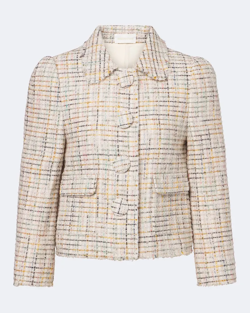 SHUSHU/TONG Cropped Jacke aus einem Baumwollgemisch Multicolor