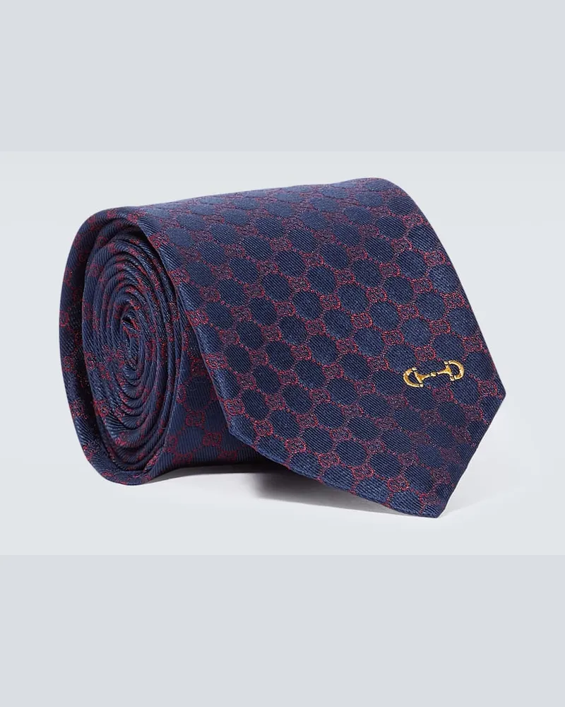 Gucci Krawatte GG aus Seiden-Jacquard Multicolor