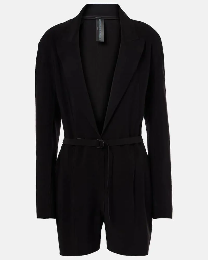 Norma Kamali Playsuit Schwarz