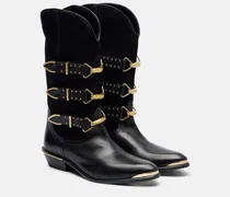 Westernstiefel Mexia aus Veloursleder und Leder