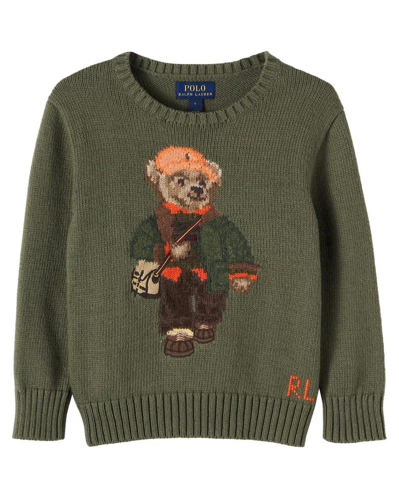 Ralph Lauren Pullover Polo Bear aus Baumwolle Grün