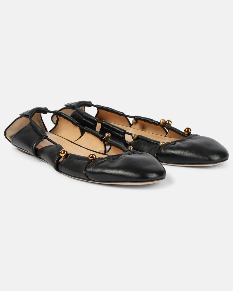 Chloé Chloé Ballerinas Luna aus Leder Schwarz