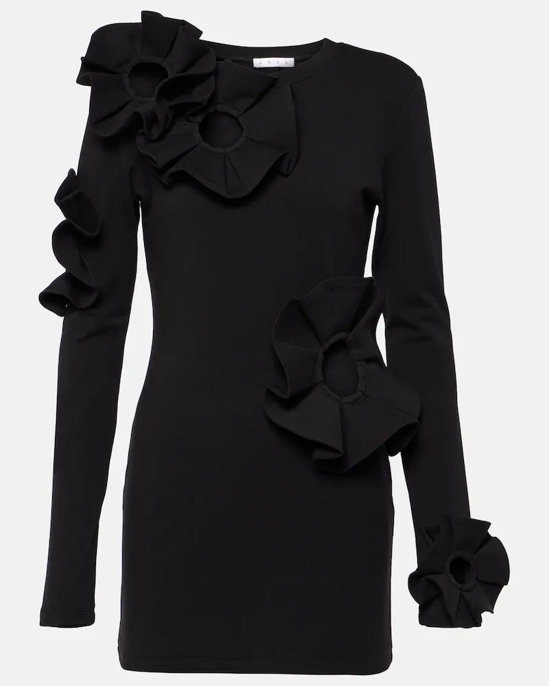Area Minikleid aus einem Baumwollgemisch Schwarz