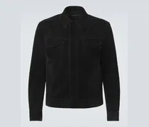 Jacke aus Veloursleder
