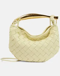 Bottega Veneta Tote Sardine Mini aus Leder Nude