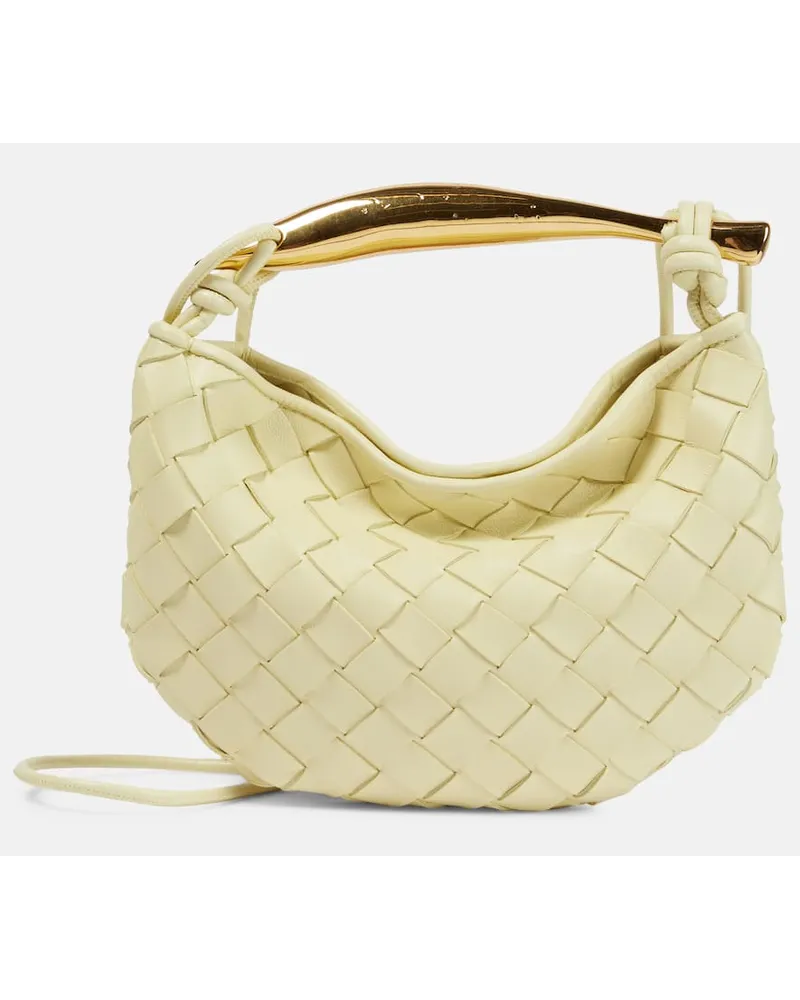 Bottega Veneta Tote Sardine Baby aus Leder Nude