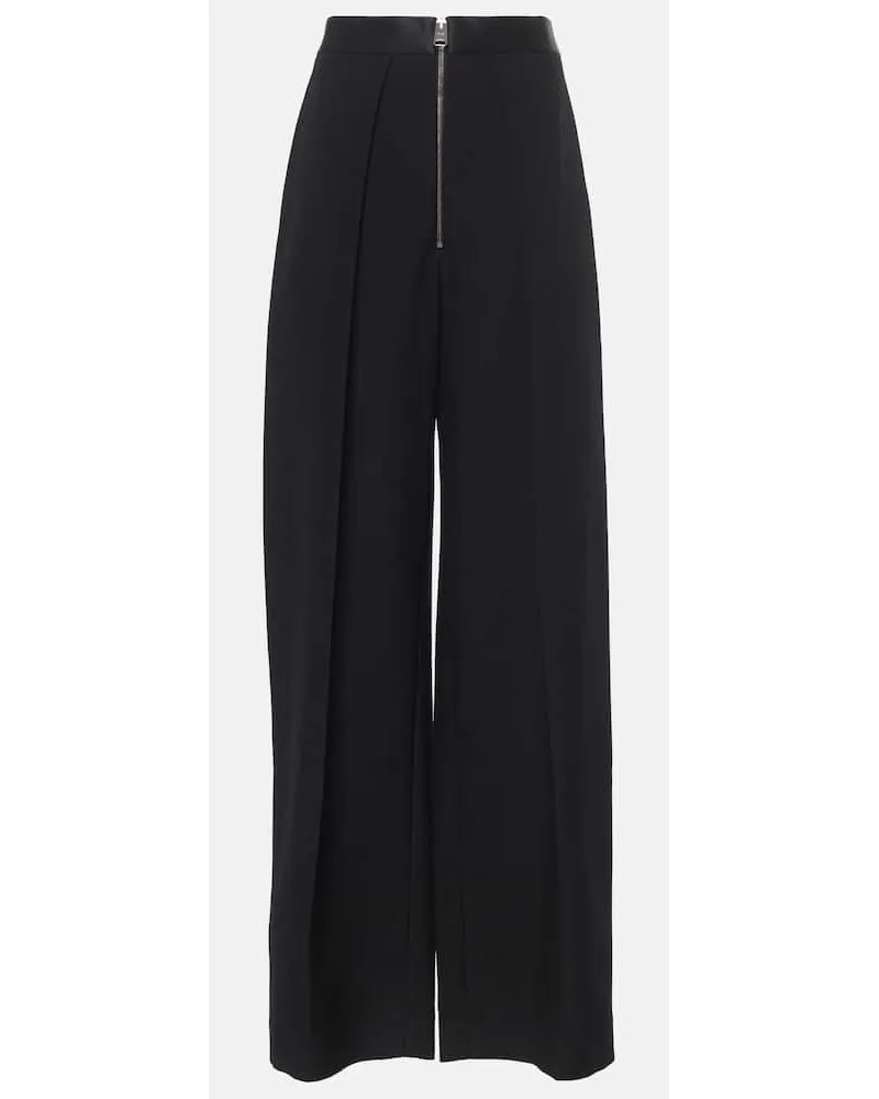 KHAITE Weite Hose Marine Schwarz