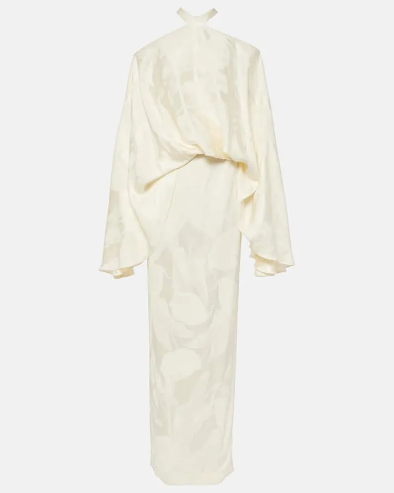 Taller Marmo Bridal Robe Cyclades Callass aus Jacquard Weiß