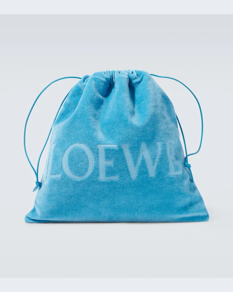 Loewe Paula's Ibiza Etui Medium aus Frottee Türkis