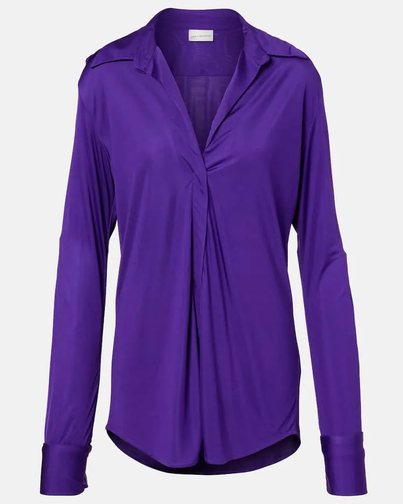 Dries van Noten Bluse Lila