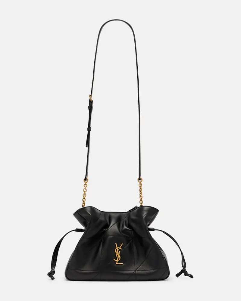 Saint Laurent Bucket Bag Jamie Small aus Leder Schwarz