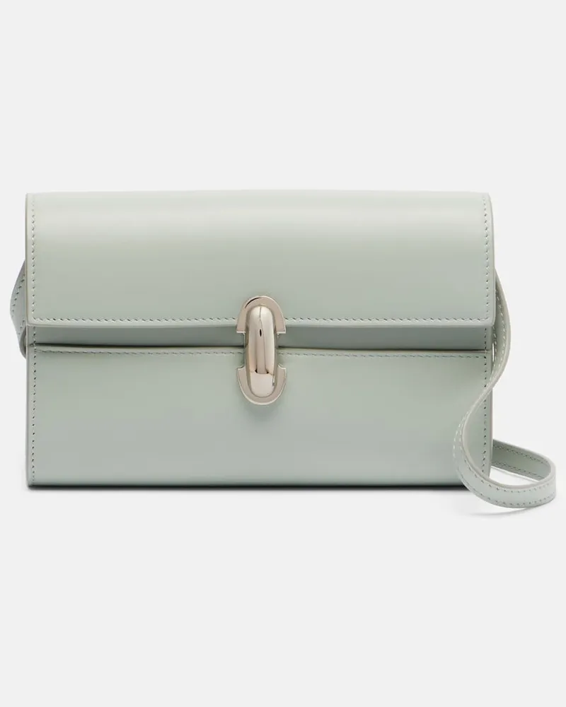 SAVETTE Schultertasche Symmetry 26 aus Leder Grün