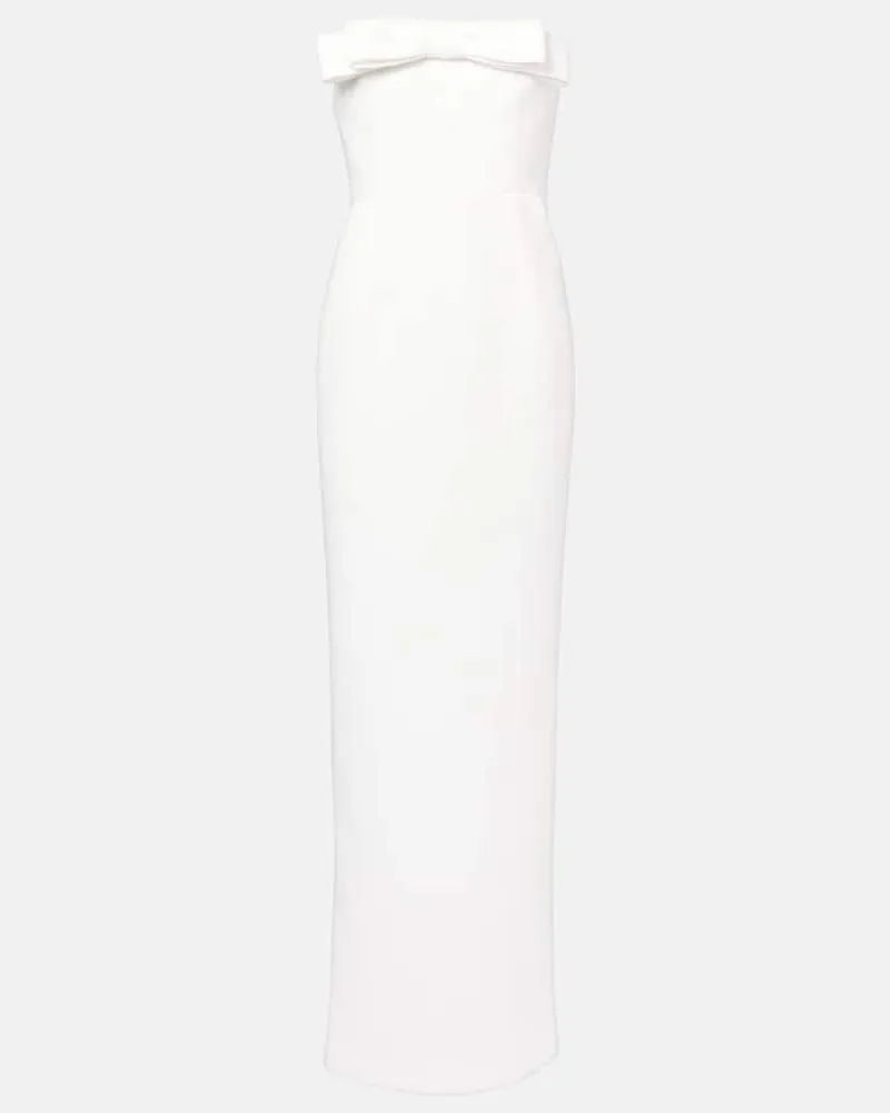 The New Arrivals Ilkyaz Ozel Bridal Cocktailkleid aus Crêpe Weiß