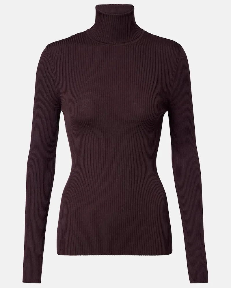 Wolford Top aus Rippstrick Violett