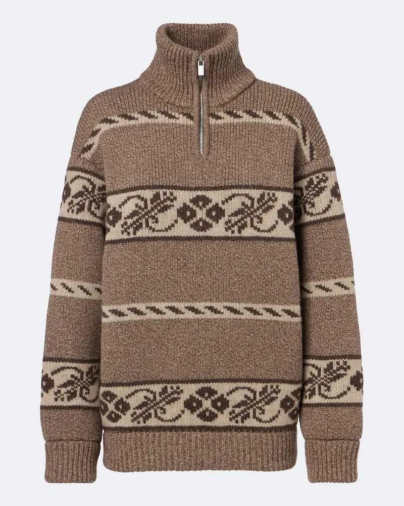 Magda Butrym Pullover aus Wolle Beige