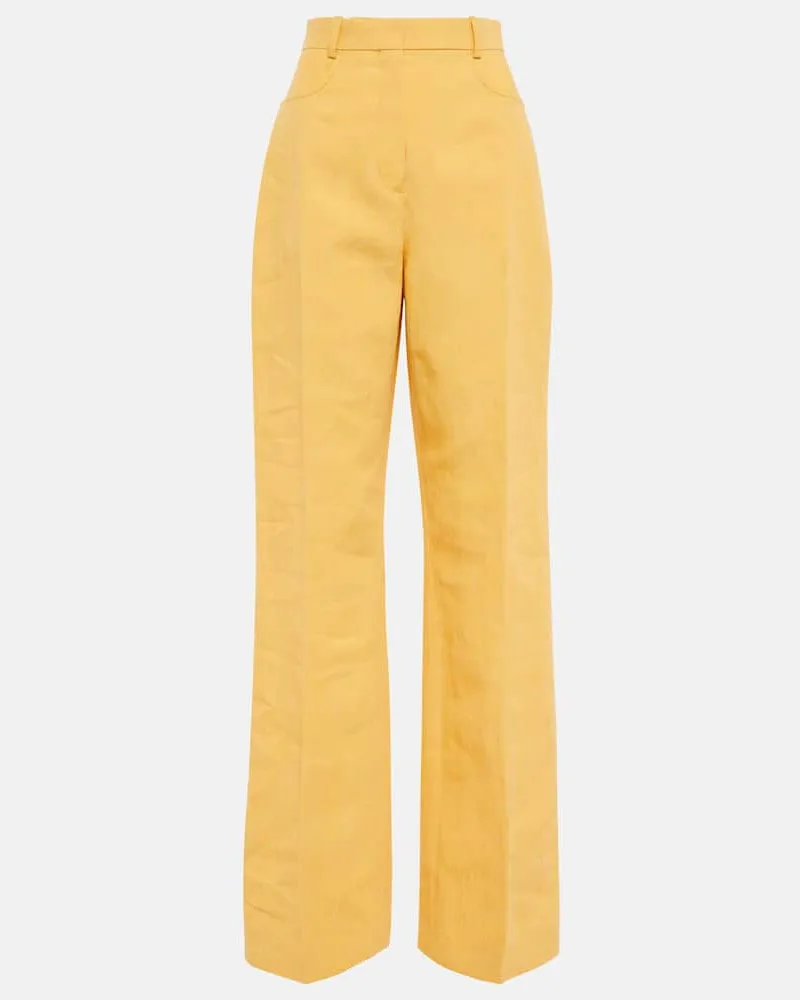 Jacquemus Hose Le Pantalon Sauge Gelb