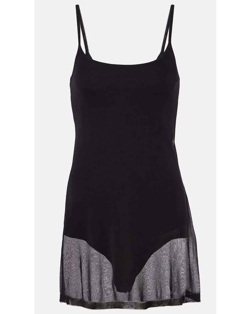 Jacquemus Minikleid La Robe Maille Roupao Schwarz