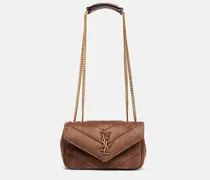 Schultertasche Loulou aus Veloursleder