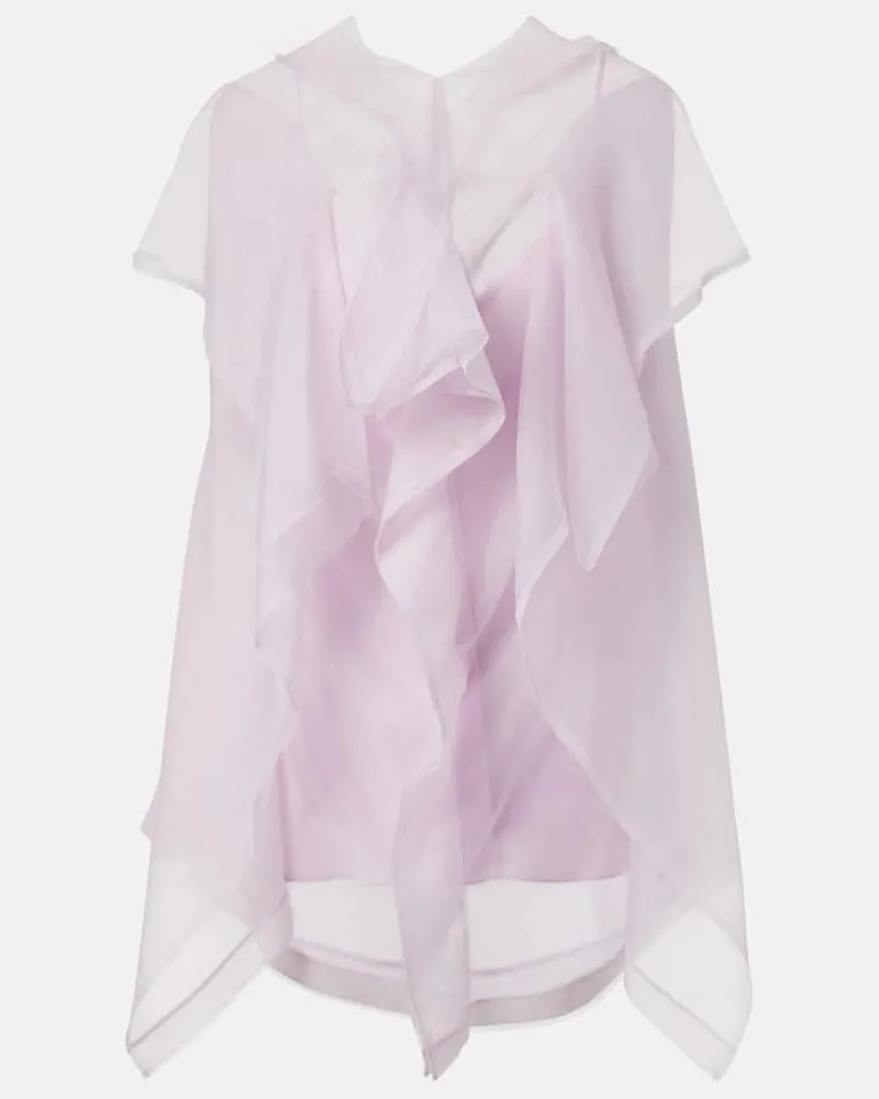 KHAITE Top Santana aus Seidenorganza Lila