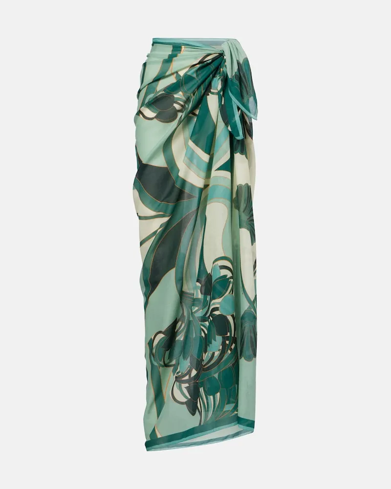 La DoubleJ Pareo aus Baumwolle Grün