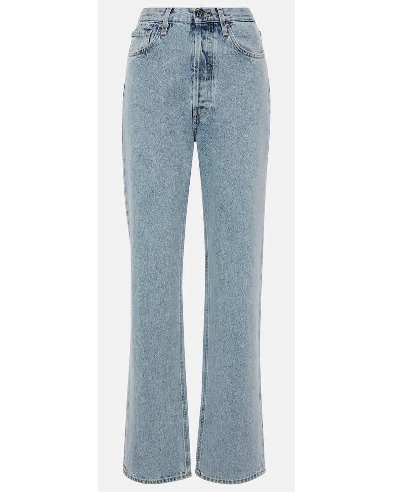 Totême Straight Jeans Blau