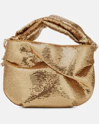 Jimmy Choo Tote Bonny mit Pailletten Gold