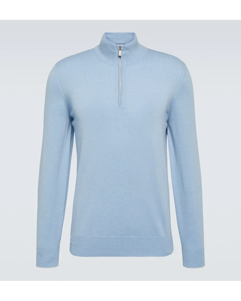 Brunello Cucinelli Pullover aus Kaschmir Blau