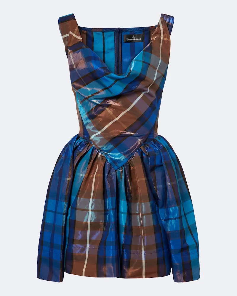 Vivienne Westwood Minikleid Sunday aus Twill Blau