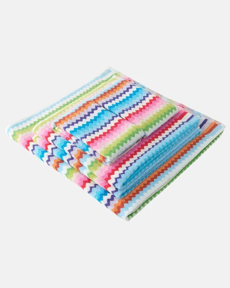 Missoni Set Riverbero aus fünf Handtüchern Multicolor