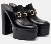 Plateau-Mules Horsebit aus Leder