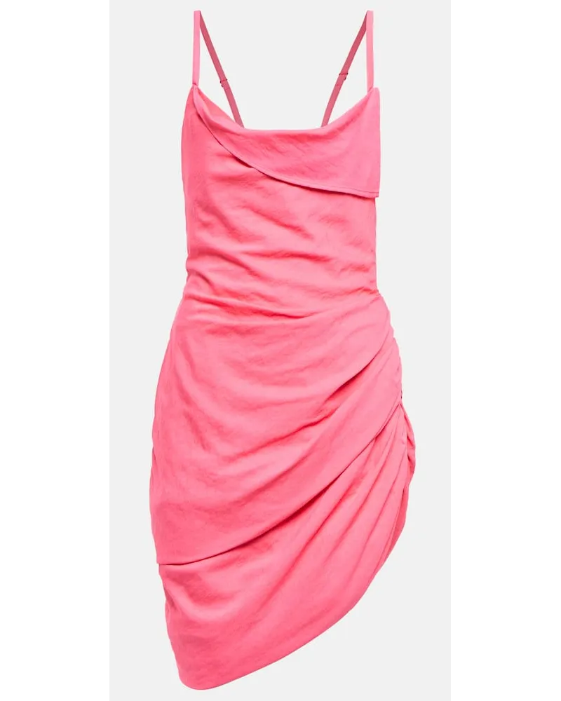 Jacquemus Minikleid La Robe Saudade aus Voile Pink