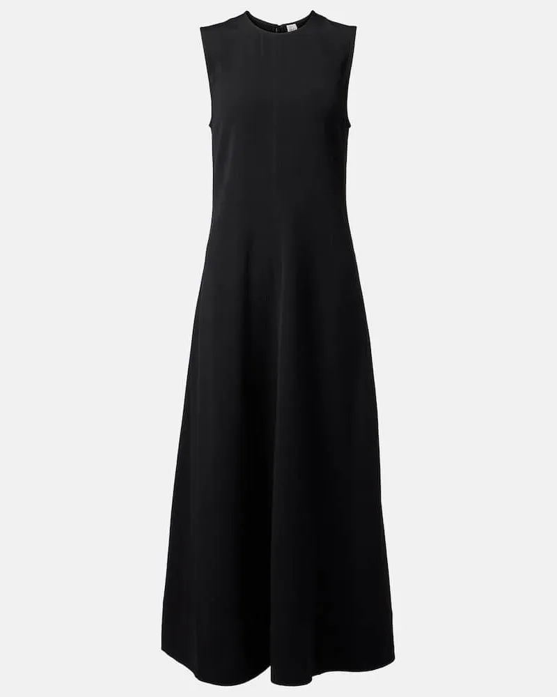 Totême Maxikleid Schwarz