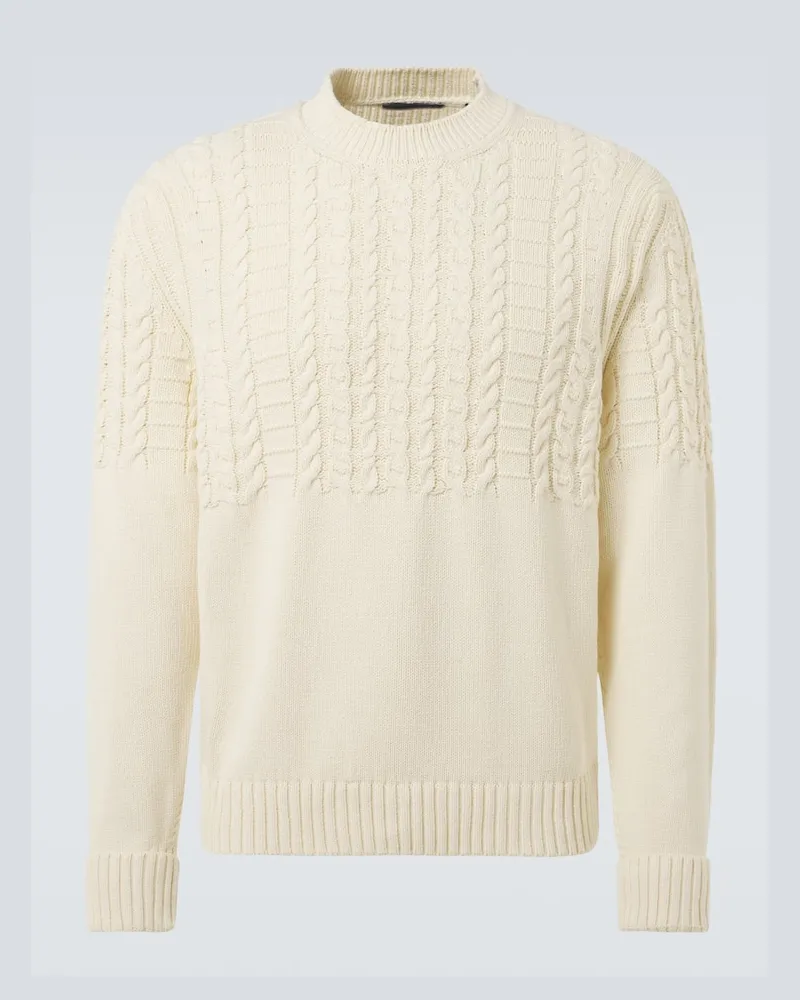 Dunhill Pullover aus Baumwolle Weiß