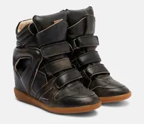 High-Top Sneakers Bekett aus Leder