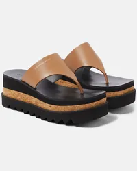 Stella McCartney Plateausandalen Sneak-Elyse Braun