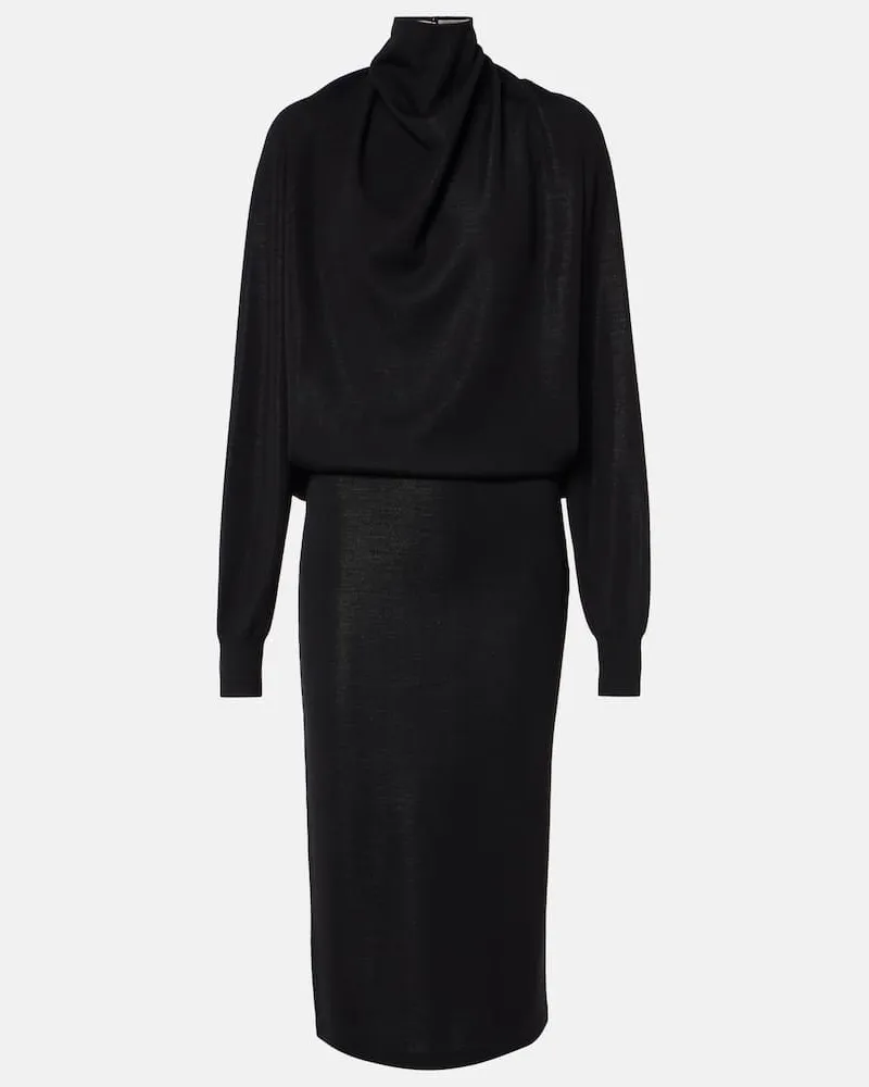 Alaïa Alaïa Midikleid Cut Out Schwarz