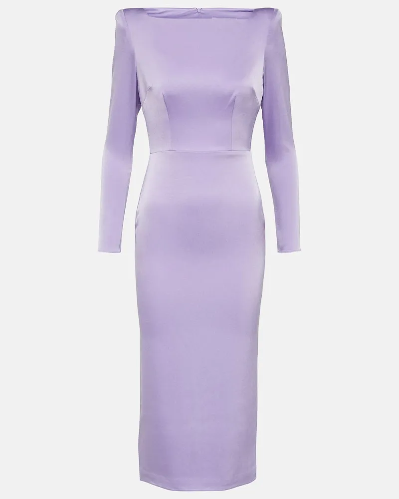 Alex Perry Minikleid aus Crêpe Violett