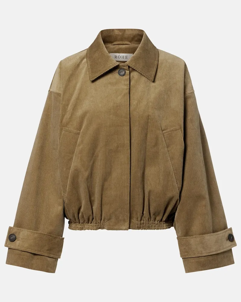 Róhe Róhe Jacke aus Baumwoll-Cord Beige