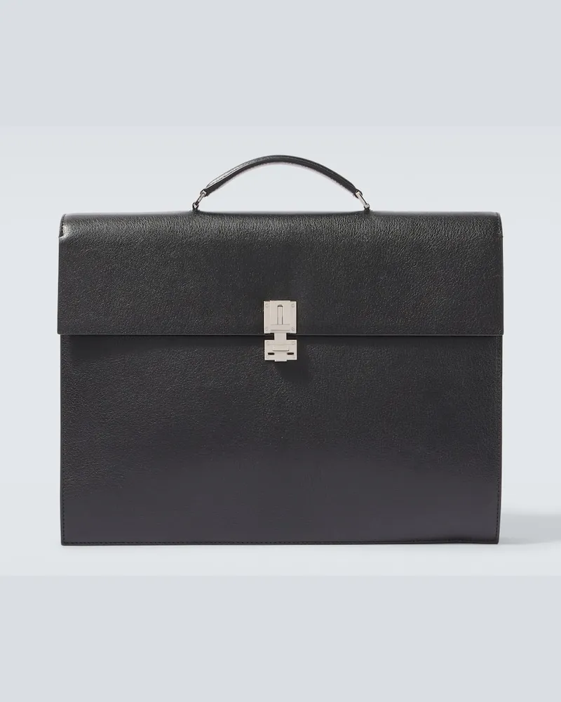 Tom Ford Aktentasche T Latch aus Leder Schwarz