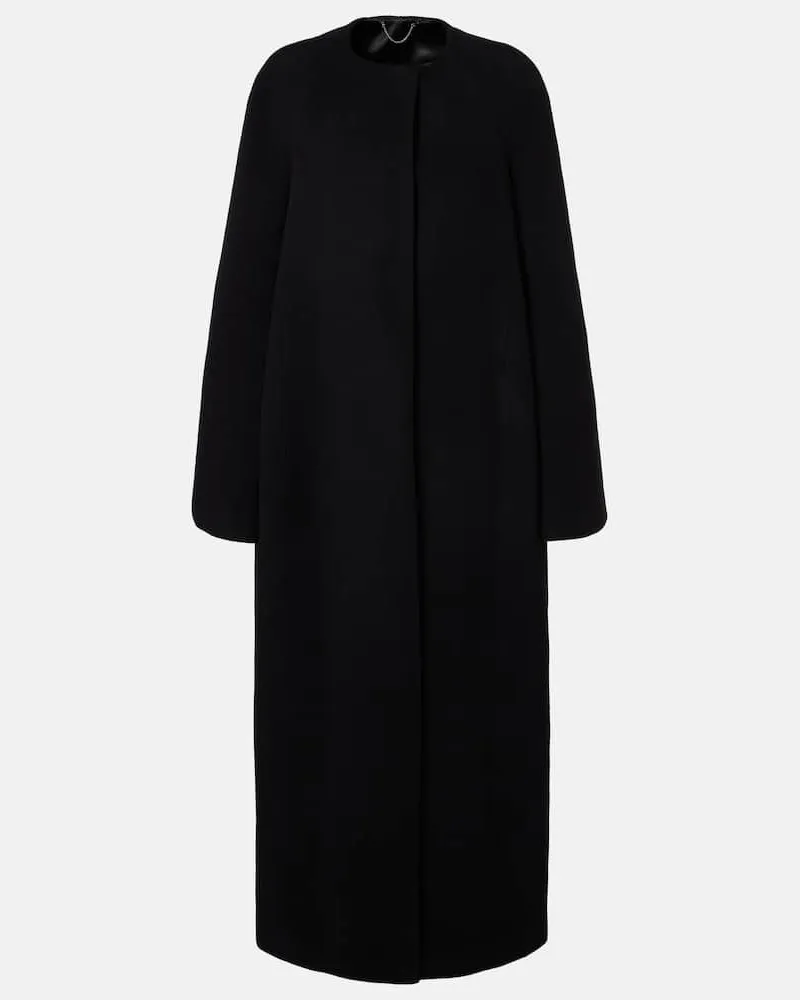 Totême Oversize-Mantel aus einem Wollgemisch Schwarz