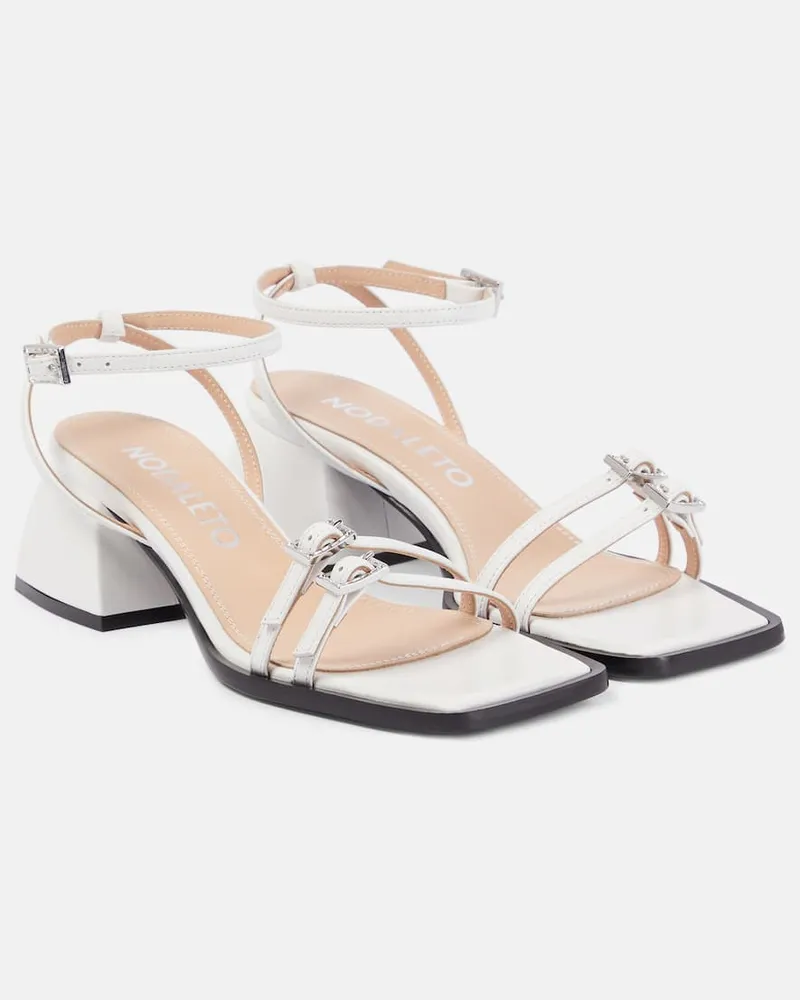 NODALETO Sandalen Bulla Laetitia 45 aus Leder Weiß