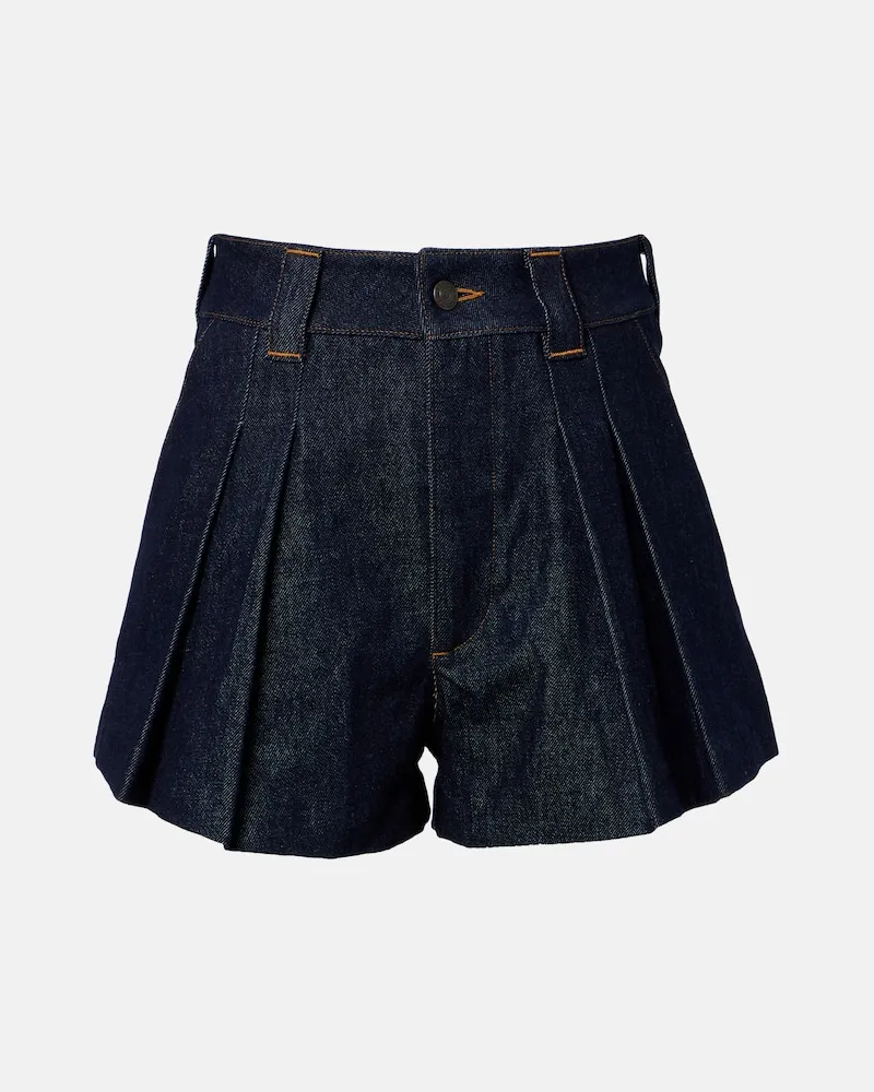 Frame Denim Shorts Structure aus Denim Blau