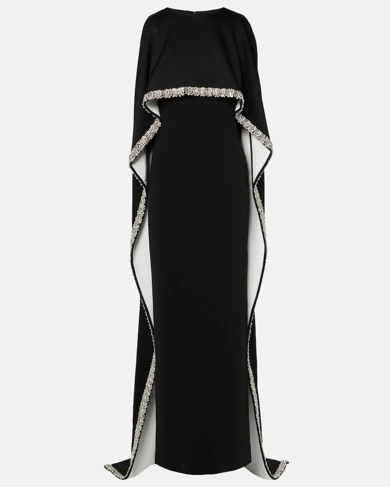 Roland Mouret Robe aus Crêpe mit Kristallen Multicolor