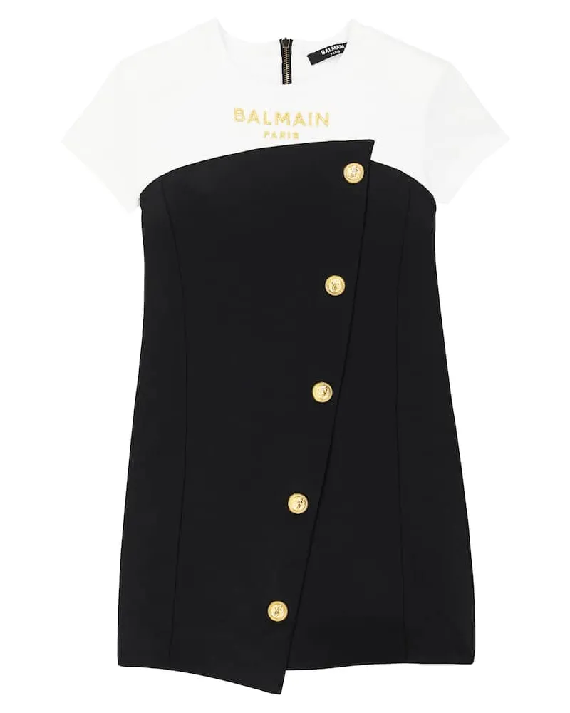 Balmain Besticktes Kleid Multicolor