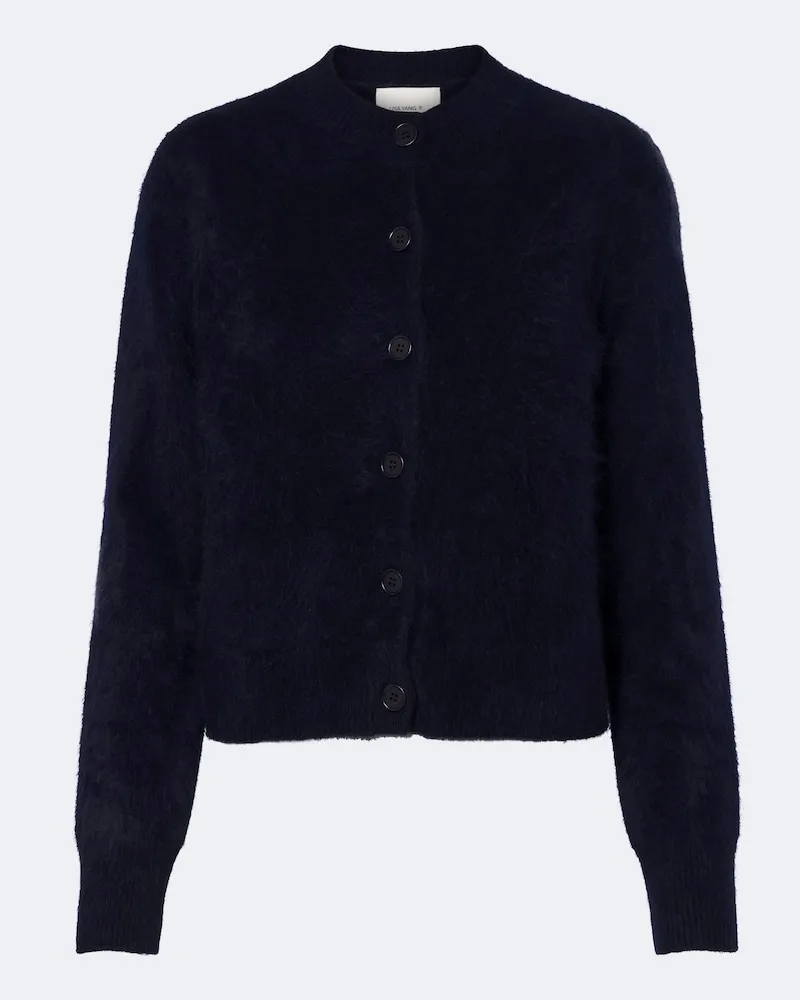 Lisa Yang Cardigan Azalea aus Kaschmir Blau