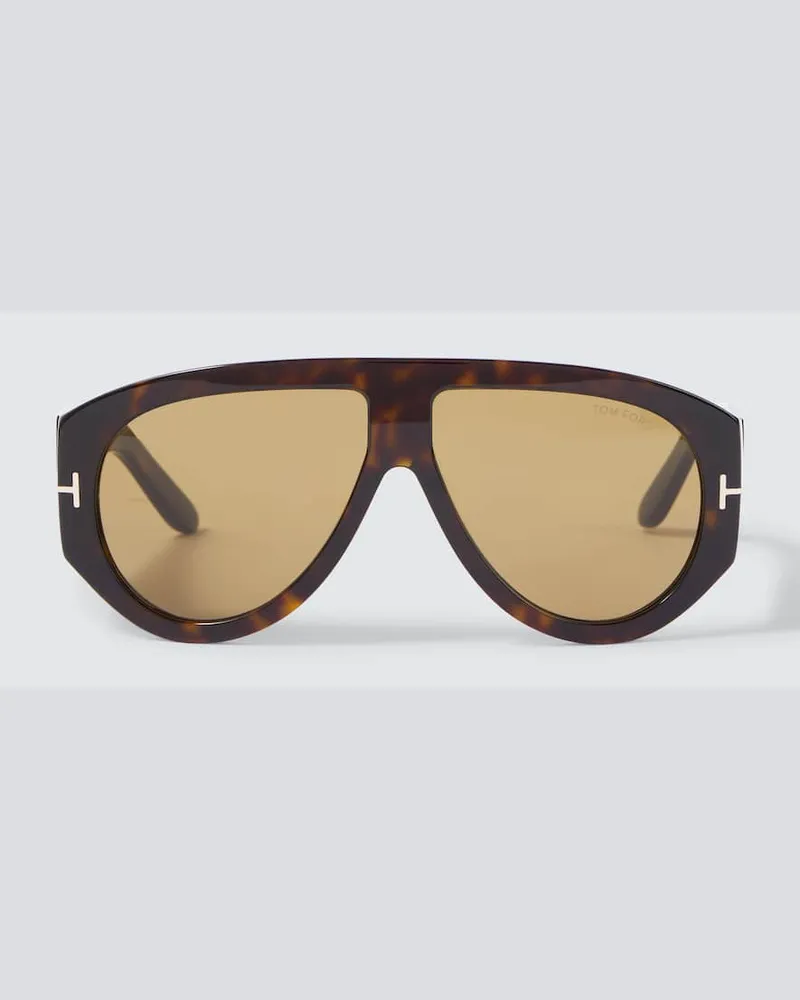Tom Ford Aviator-Sonnenbrille Bronson Braun