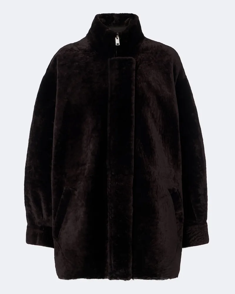 Arma Jacke Alia aus Shearling Braun